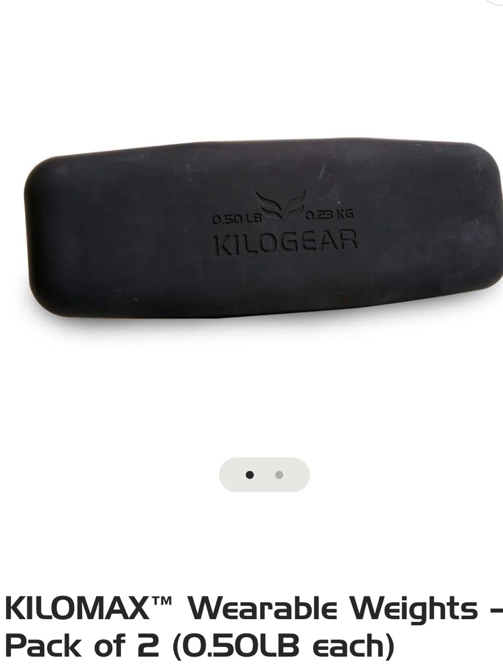 Wearable Weights Pack of 2 – Black (0.50 lb each)